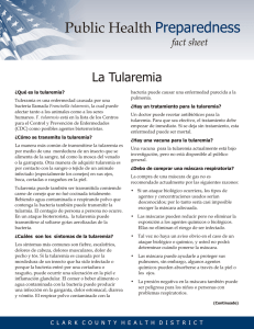 Para Su Informacion: La Tularemia