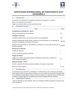 Categoria A - Federacion Argentina de Paracaidismo