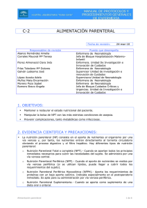 C-2 Alimentación parenteral (pdf 55 kb)