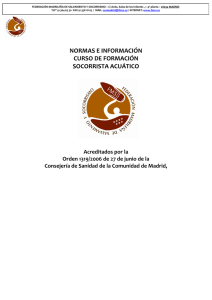 términos y condiciones - Federación Madrileña de Salvamento y