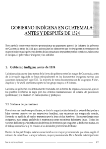 GOBIERNO INDÍGENA EN GUATEMALA: ANTES y DESPUÉS DE