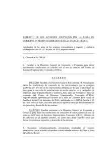 Acuerdos de 24 de julio - Ayuntamiento de Sevilla