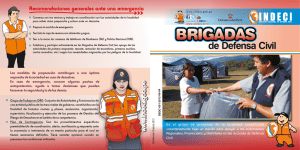 Brigadas de Defensa Civil - Biblioteca Virtual en Gestión del Riesgo