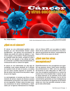 Cáncer y virus oncogénicos - Red Mexicana de Virología