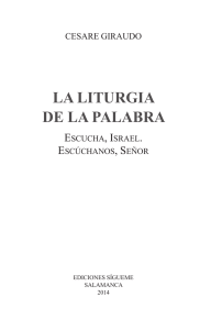 LA LITURGIA DE LA PALABRA
