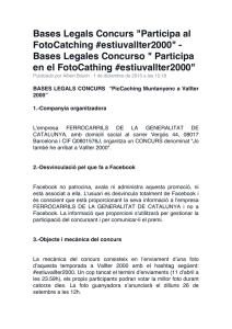 Bases Legals Concurs "Participa al FotoCatching #estiuvallter2000