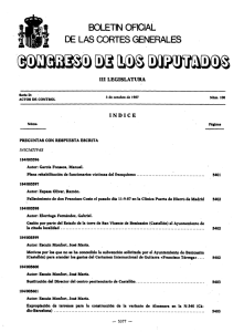boletin oficial - Congreso de los Diputados