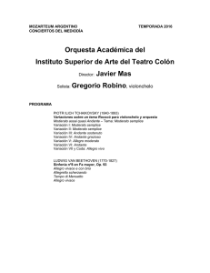 Orquesta Académica del Instituto Superior de Arte del Teatro Colón