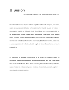 II Sesión - Poder Legislativo del Estado de Campeche