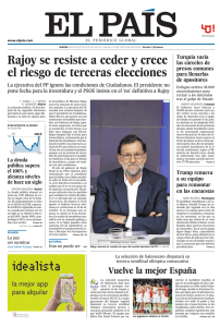 Rajoy se resiste a ceder y crece el riesgo de terceras elecciones