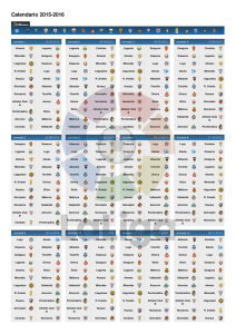 Calendario de la liga Adelante 2015-16