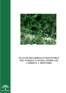 Plan de Desarrollo Sostenible del Parque Natural Sierra de