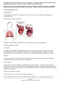 Síntomas de la Enfermedad Pulmonar Obstructora Crónica