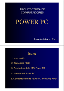 power pc - Arquitectura de Computadores y Automática