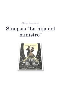 Sinopsis “La hija del ministro”
