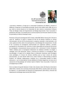 Dra. Mª Luisa del Moral Leal Vicerrectora de Estudiantes