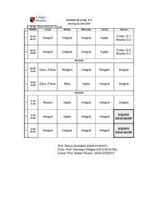 Integral Integral Integral Inglés Comp. G-1 Música