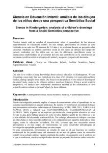 Ciencia en Educación Infantil: análisis de los dibujos de