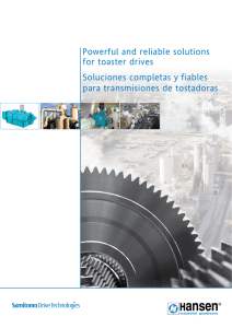 Powerful and reliable solutions for toaster drives Soluciones