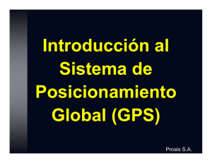 Introducción al Sistema de Posicionamiento Global (GPS)