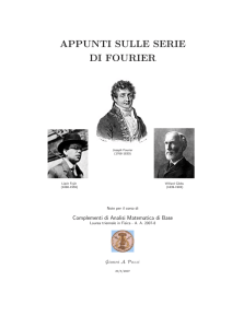 serie di Fourier - Dipartimento di Matematica