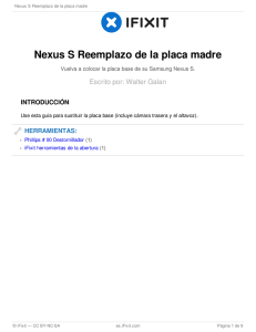 Nexus S Reemplazo de la placa madre