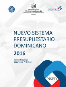 Nuevo Sistema Presupuestario Dominicano