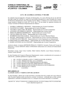 consejo territorial de planeación departamental atlántico