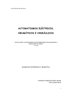 AUTOMATISMOS ELÉCTRICOS, NEUMÁTICOS E HIDRÁULICOS