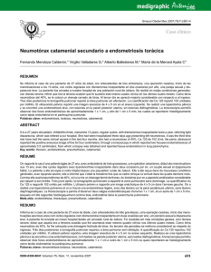 Neumotórax catamenial secundario a