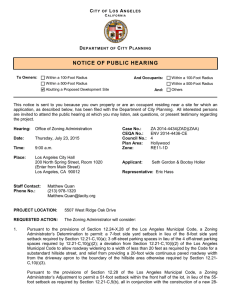 notice of public hearing - Department of City Planning