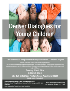 Denver Dialogues for Young Children