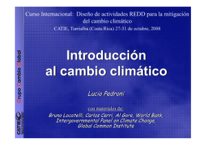 Introducción al cambio climático - Lucio Pedroni