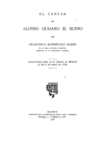 El yantar de Alfonso Quijano el Bueno