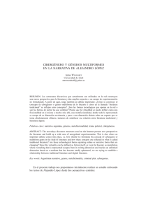 pdf Cibergénero y géneros multiformes en la narrativa de Alejandro