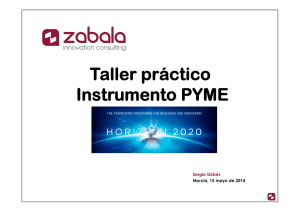 Taller práctico Instrumento PYME