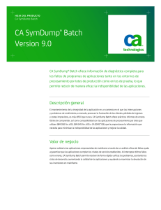 CA SymDump® Batch Version 9.0