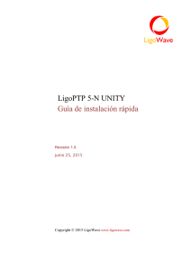 LigoPTP 5-N UNITY Guía de instalación rápida