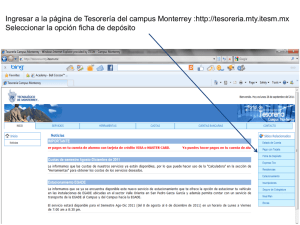 Ingresar a la página de Tesorería del campus Monterrey :http
