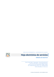 Hoja electrónica de servicios - Servicio de Gestión de Personal