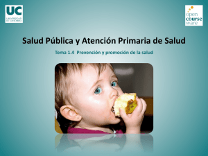 Tema 1.4. Prevención y promoción de la salud