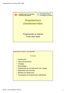 Arquitectura cliente/servidor - RUA