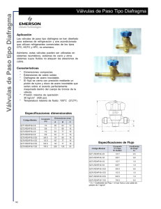 Emerson Válvulas de Paso Tipo Diafragma