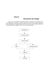 Tema V Generación de Código