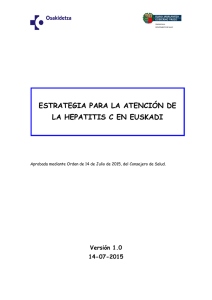 Estrategia para la atención de la hepatitis C en Euskadi