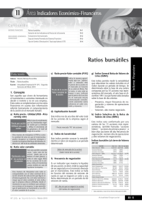 II Ratios bursátiles - Actualidad Empresarial