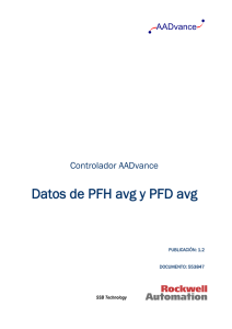 Datos de PFH avg y PFD avg