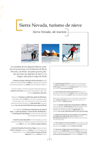 Sierra Nevada, turismo de nieve