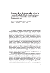 Perspectivas de desarrollo sobre la variación individual