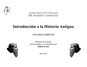 Introducción a la Hist Introducción a la Historia Antigua a Historia